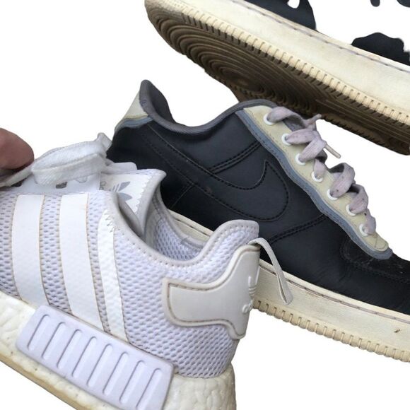 RARE Nike Air Force 1 Low '07 LV8 1 Black Pure Platinum Size 11 - Picture 13 of 16